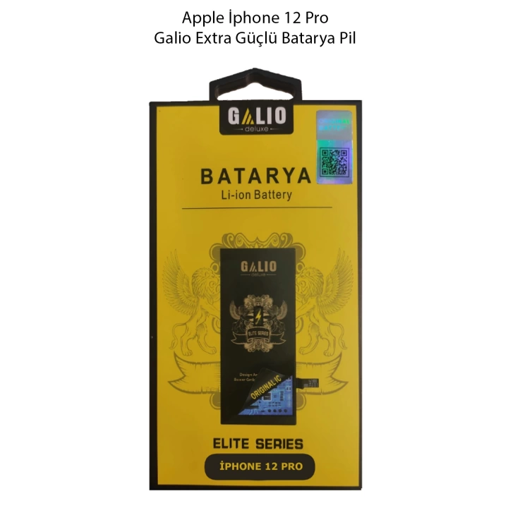 Apple İphone 12 Pro Galio Extra Güçlü Batarya Pil 2815 Mah