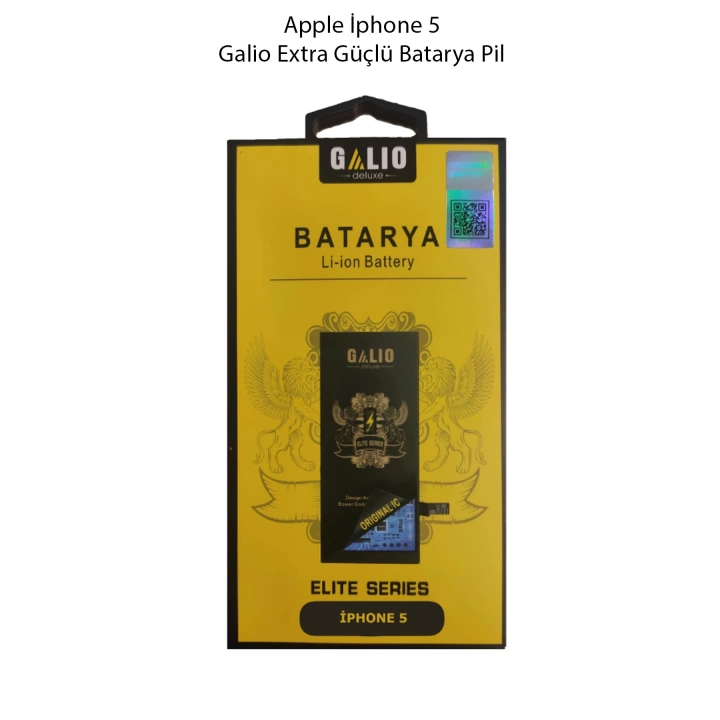 Apple İphone 5 Galio Extra Güçlü Batarya Pil 2010 Mah