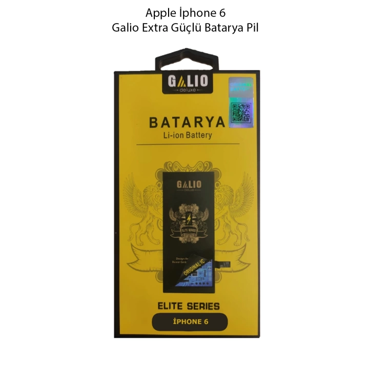 Apple İphone 6 Galio Extra Güçlü Batarya Pil 2400 Mah