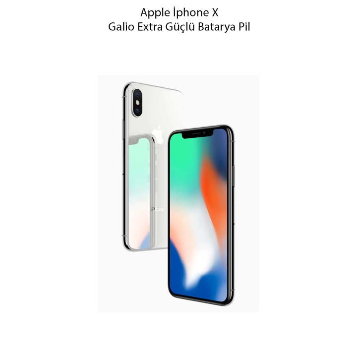 Apple İphone X Galio Extra Güçlü Batarya Pil 3500 Mah