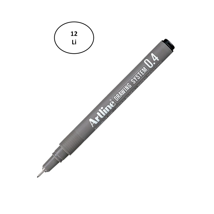 Artline 234 Çizim Kalemi 0.4 mm Siyah 12li