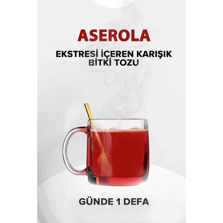 Aserola Ekstresi İçeren Karışık Bitki Tozu 200 GR Metal Kutu