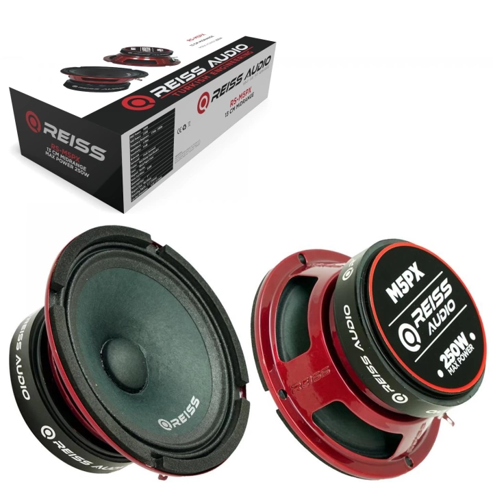 AUDIO RS-M5PX Oto Midrange Robotrend 13cm 250 Watt 2 Adet