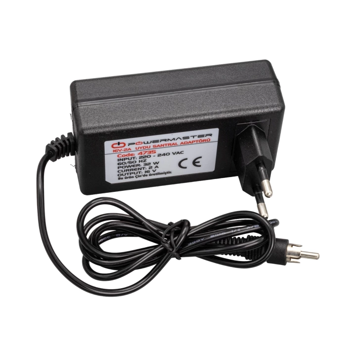 ShopZum PM-4735 16 VOLT - 2 AMPER PRİZ TİPİ TOS FİŞLİ RCA ShopZum  SANTRAL ADAPTÖRÜ