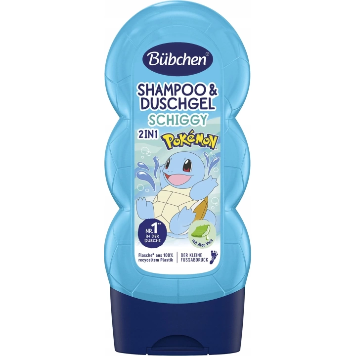 Bübchen Çocuk Şampuan&Duş Jeli 2 in 1 Pokemon Schiggy 230 ml