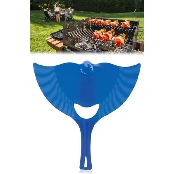 BUFFER® Ergonomik Plastik Renkli Barbekü Mangal Yakma Yelleme Yelpazesi