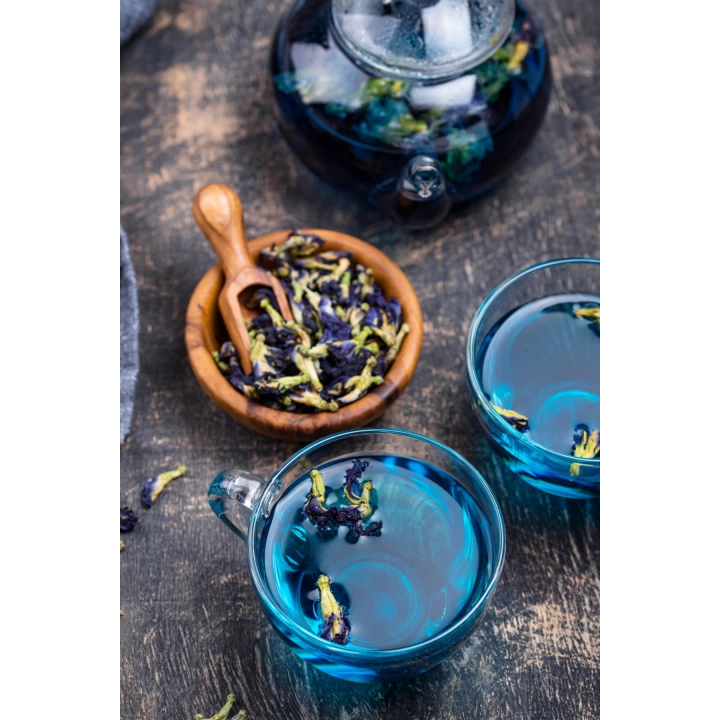 Çay Butterfly Pea Flower Tea Mavi Kelebek Sarmaşığı Çayı Deluxe Seri  25 Gr