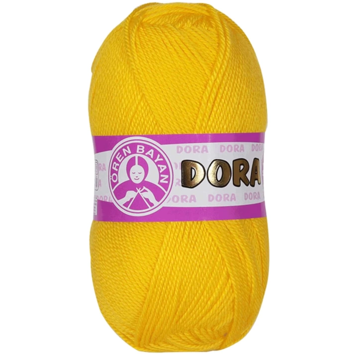 Dora El Örgü İpi Yünü 100 gr 029 Koyu Sarı