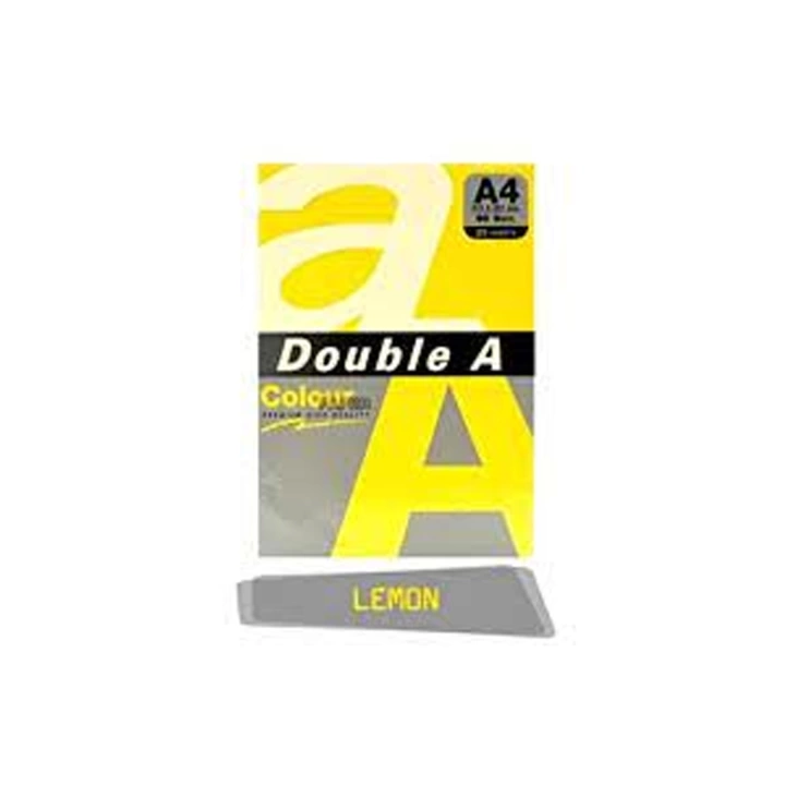 Double A Renkli Fotokopi Kağıdı 25 Lİ A4 80 GR Limon