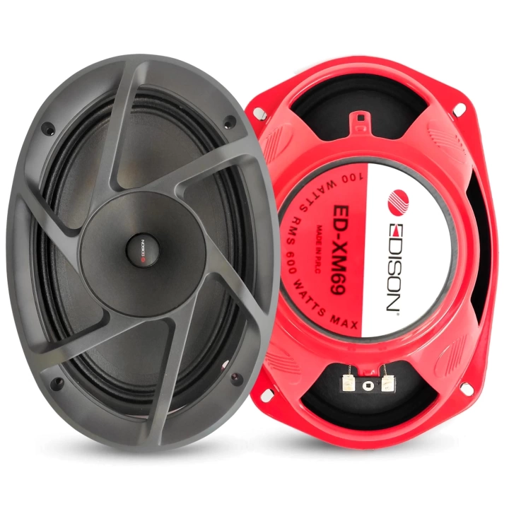 ED-XM69 Oto Midrange Robotrend Oval 6X9 İnç 600 Watt Kapaklı 2 Adet