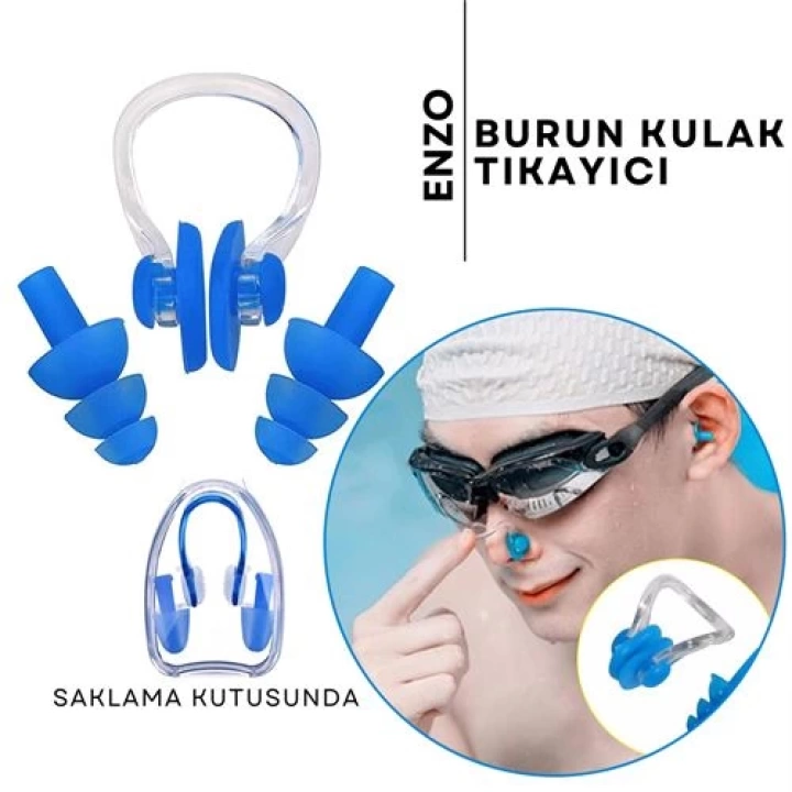 Enzo Kulak ve Burun Tıkayıcı Havuz Seti 715682