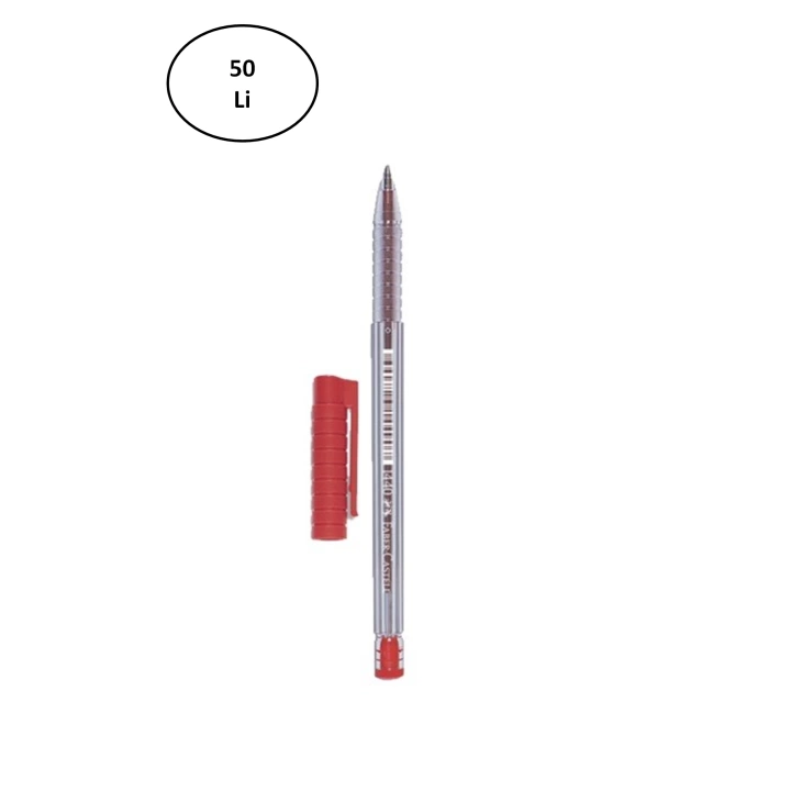 Faber Castell FC 1440 Tükenmez Kalem 0.8 Mm 50li Kırmızı