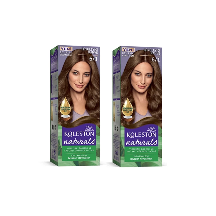 Naturals Saç Boyası Büyüleyici Kahve 6/1 2x Paket