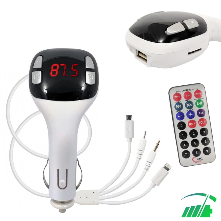 FM TRANSMITTER TELEFON ŞARJ ÖZELLİKLİ RDL-333