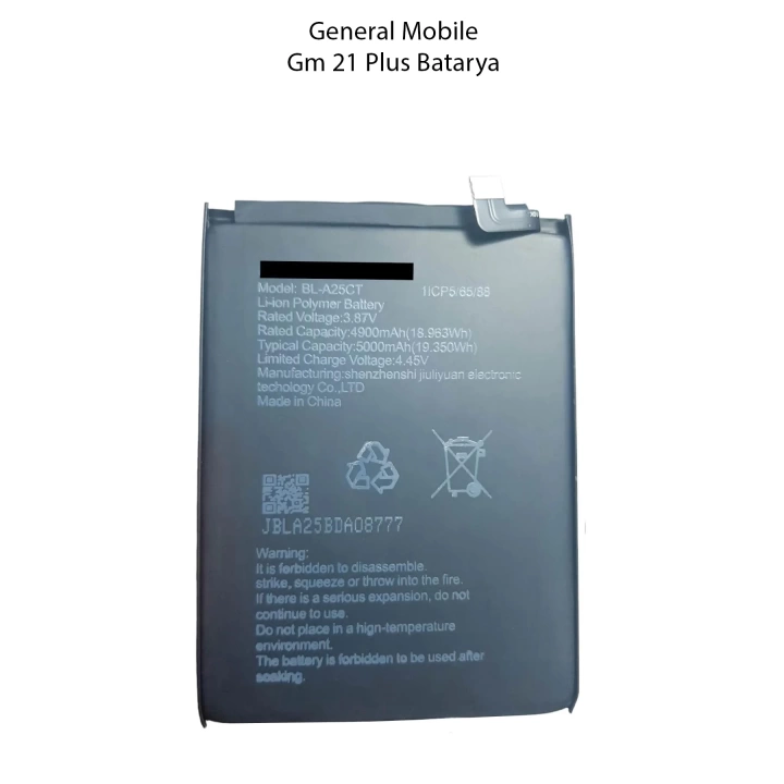 Genneral Mobile GM21 Plus Batarya Pil 5000Mah