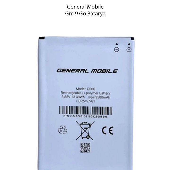 Genneral Mobile GM9 Go Batarya Pil 3500 Mah