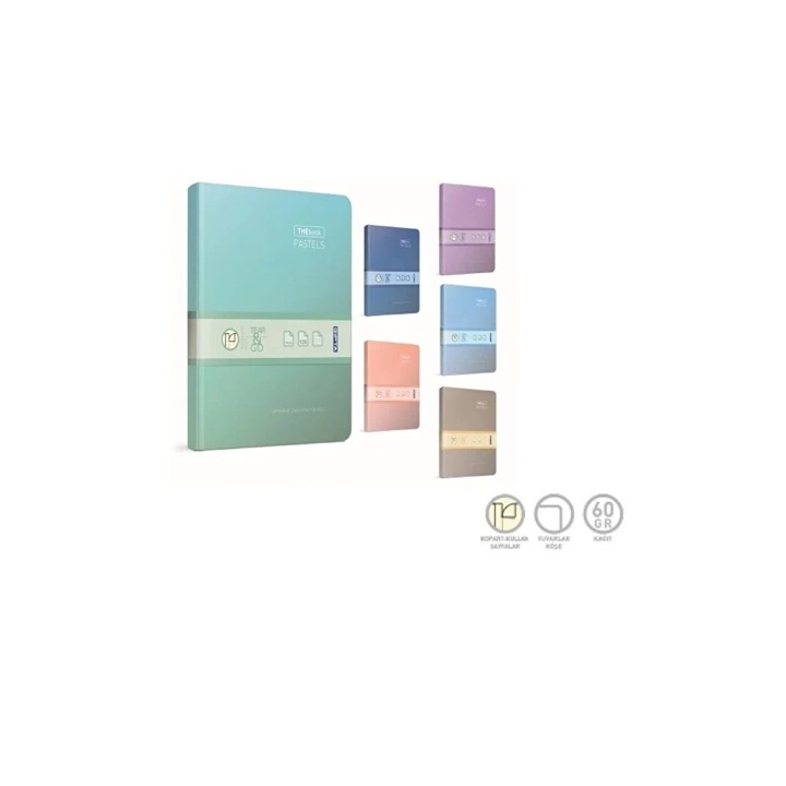 Gıpta Thebook Pastels 20x28 240 Yaprak Çizgili İplik Dikişli Sert Kapak Defter