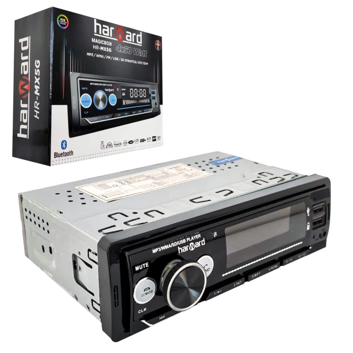 HR-MX5G Oto Teyp 4X50 Watt Bluetooth 2xUsb Sd Fm Aux