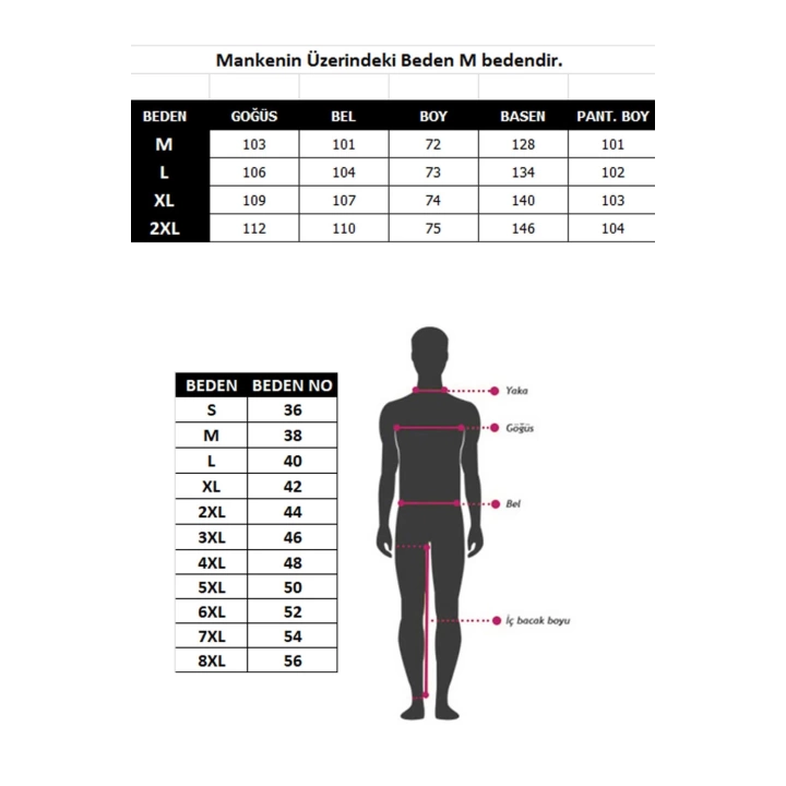 Hepsizen Erkek %100 Pamuk Cepli Uzun Kollu Pijama Takımı 6771