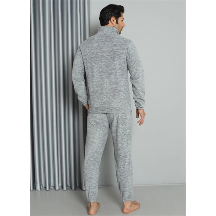 Hepsizen Welsoft Polar Fermuarlı Erkek Pijama Takımı 6840