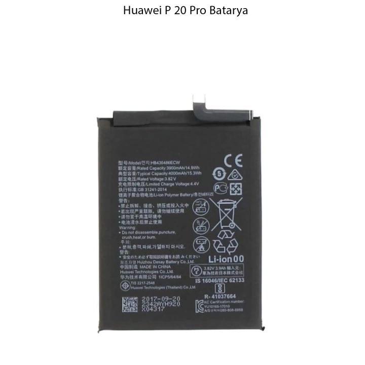 Huawei P20 Pro Uyumlu Batarya Pil 4000 Mah