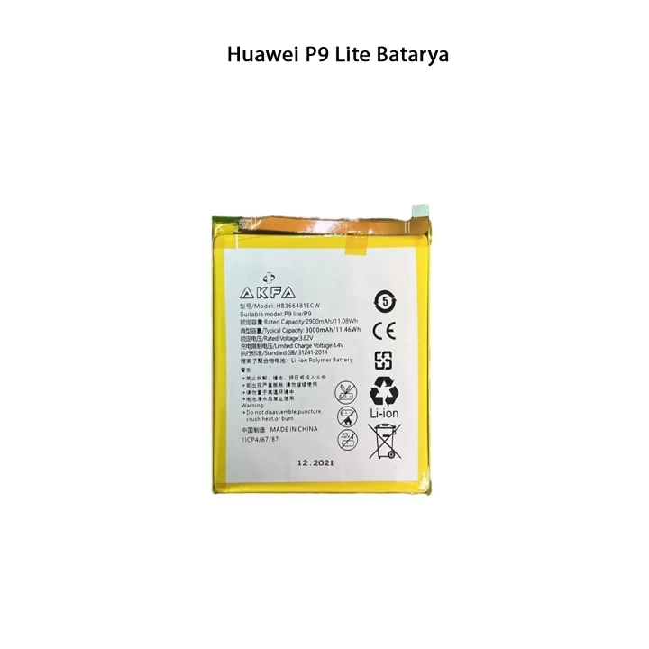 Huawei P9 Lite Batarya Pil 3000 Mah