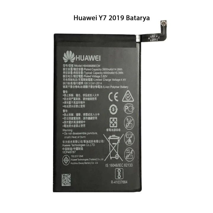 Huawei Y7 2019 Batarya Pil 4000 Mah