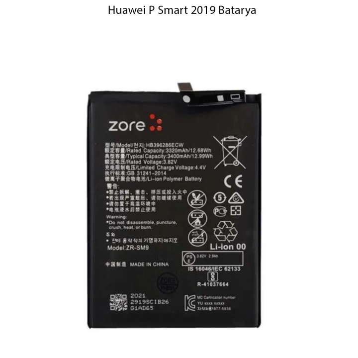 Huawi P Smart 2019 Uyumlu  Batarya Pil 3400 Mah