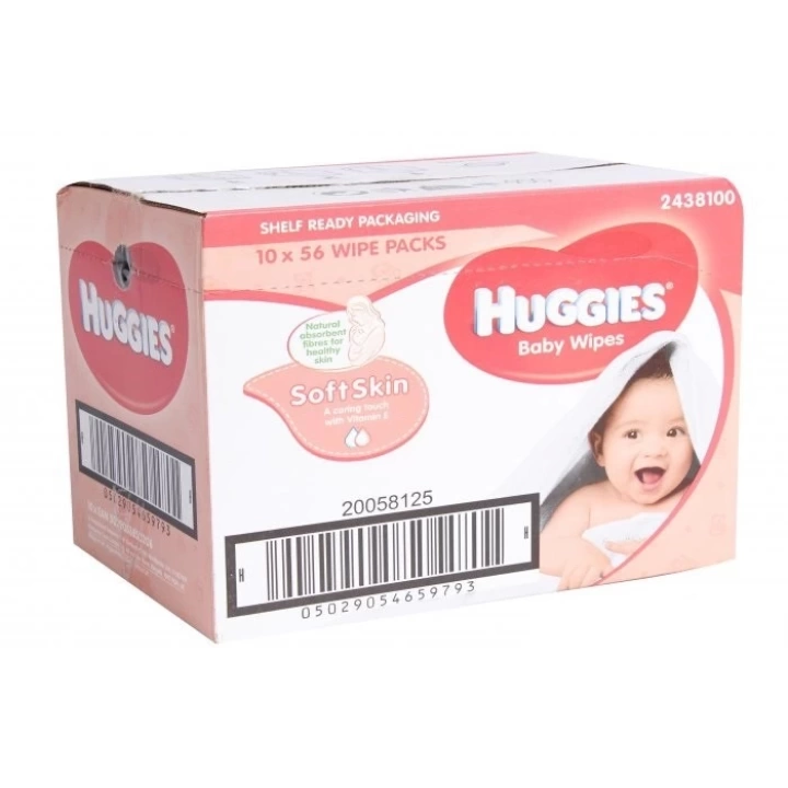 Huggies Baby Islak Mendil (Soft Skin) 56x10 ( 560 Yaprak )