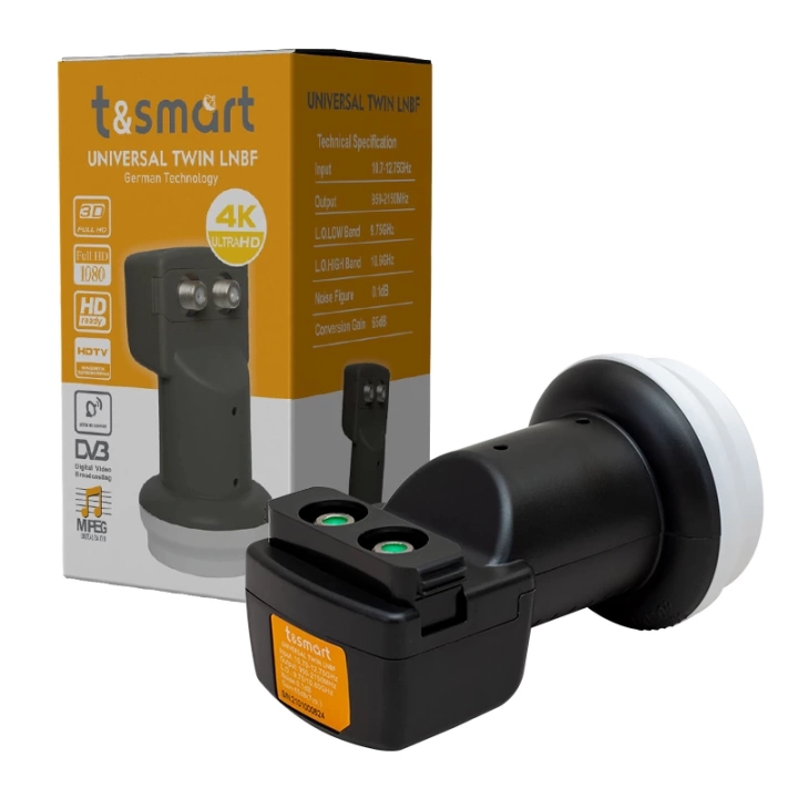 TSMART ULTRA HD 4K UNIVERSAL TWIN ÇİFTLİ LNB 0.1DB