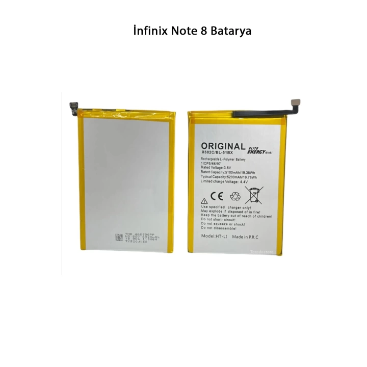 İnfinix Note 8 Batarya 5200 Mah