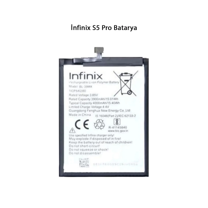 İnfinix S5 Pro Batarya Pil 4000 Mah