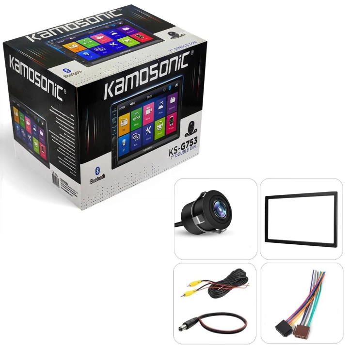 KAMOSONIC KS-G753 Double Teyp 7 İnç 4x45 Watt