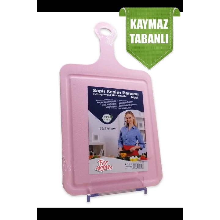 Kesme Tahtası Kaydırmaz Plastik Kesme Sunum Tahtası Pratik Kesim Panosu 165x315 Mm Royaleks-FR-105