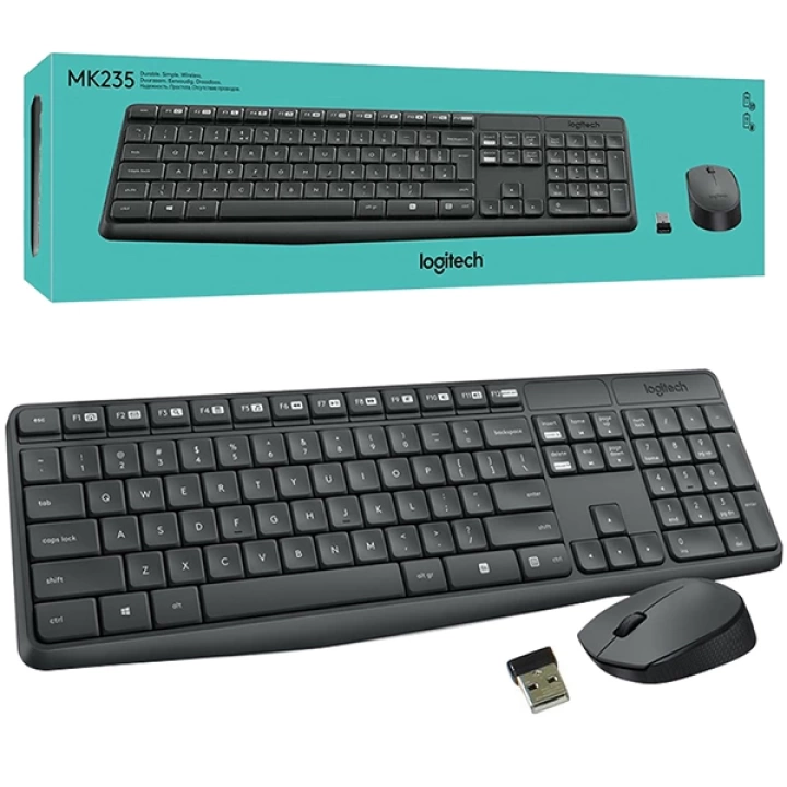 LOGITECH MK235 KABLOSU ShopZumZ KLAVYE MOUSE SET