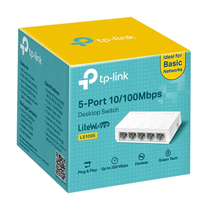 LS1005 5 PORT 10/100 MBPS ETHERNET SWITCH