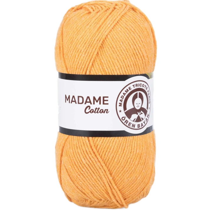 Madame Cotton El Örgü İpi Yünü 100 gr 007 Turuncu