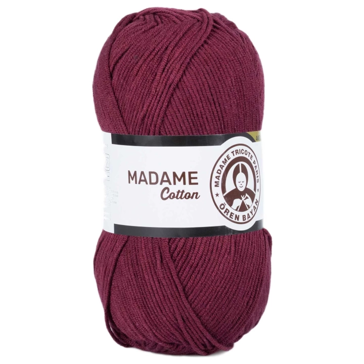 Madame Cotton El Örgü İpi Yünü 100 gr 010 Bordo