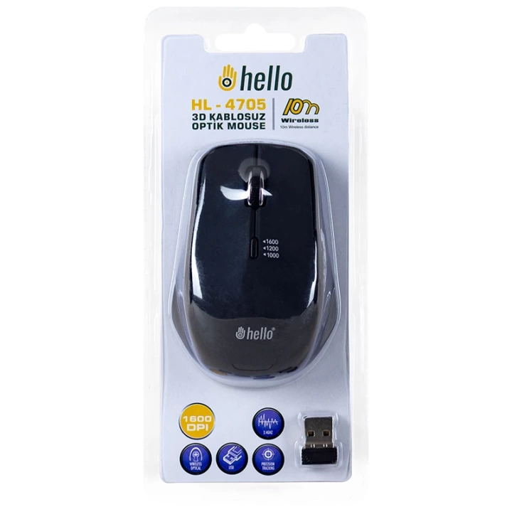 HL-4705 2.4GHZ 1600 DPI KABLOSU ShopZumZ OPTİK MOUSE