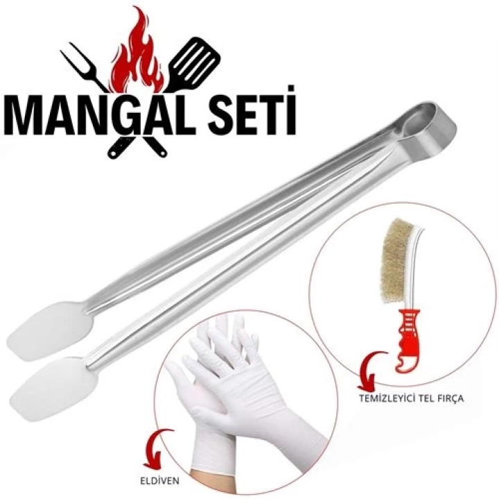 Mangal Seti Maşa Fırça Eldiven 712415