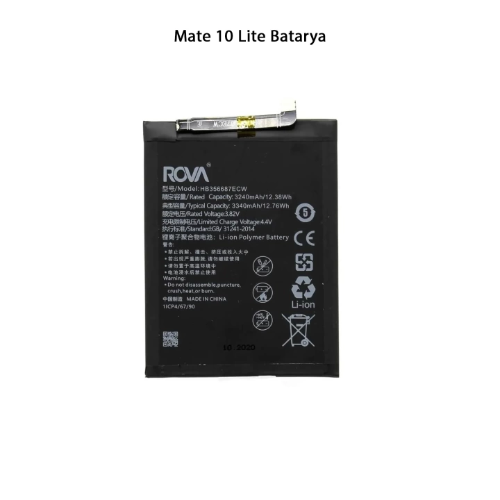 Mate 10 Lite Telefonlarla Uyumlu Batarya Pi 3340 mAh