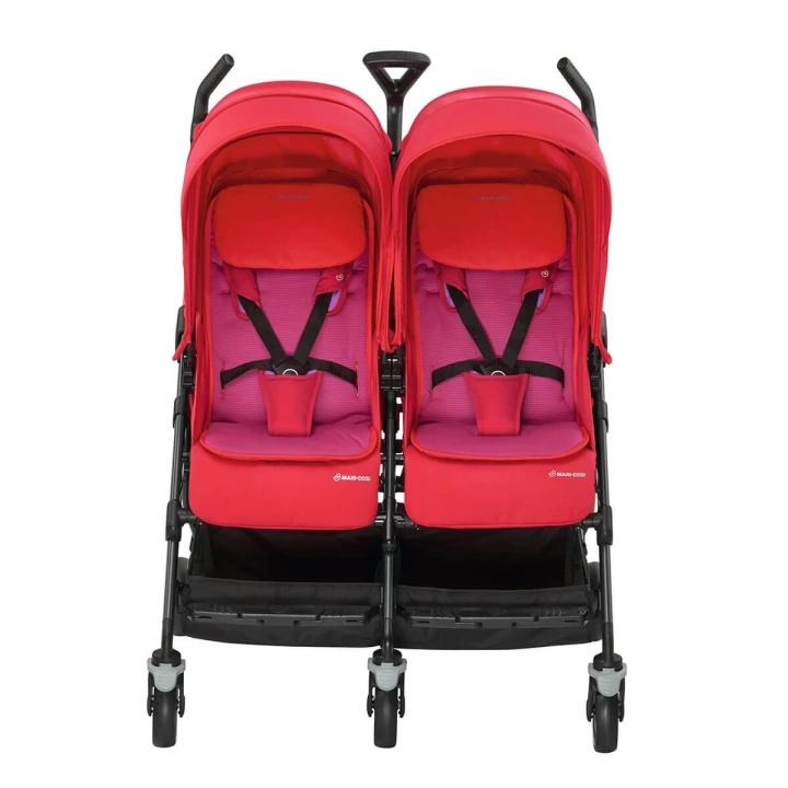 Maxi-Cosi Dana For2 İkiz Bebek Arabası Red Orchid / 2 Adet Citi 2 Oto Koltuğu Hediyeli