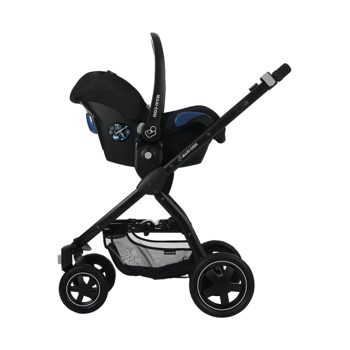 Maxi-Cosi Stella Bebek Arabası Black Raven / Cabriofix Essential Black Oto Koltuğu Hediyeli