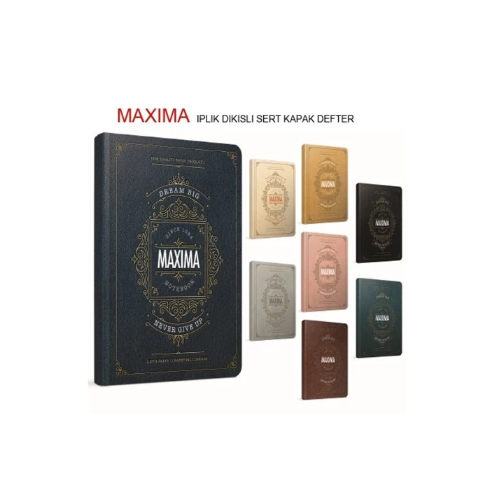 Maxima 13x21 Sert Kapak Defter 120 Yaprak Çizgisiz