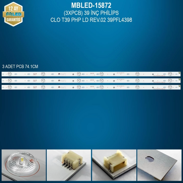 MBLED (3XPCB) 39 İnç Philips Clo T39 Php Ld Rev.02 39Pfl4398