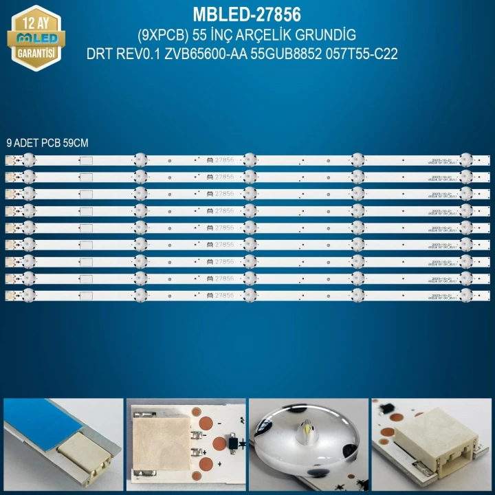 MBLED (9XPCB) 55 İnç Arçelik Grundig Drt Rev0.1 Zvb65600-AA 55Gub8852 057T55-C22