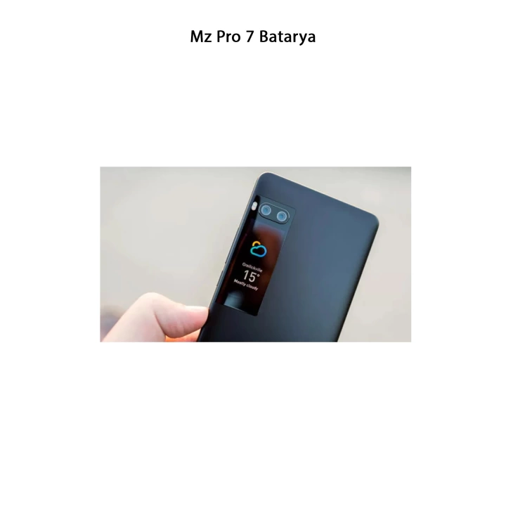 Meizu Pro 7 Telefonlarla Uyumlu Batarya 3000 mAh