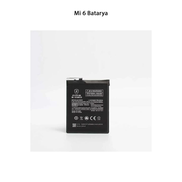 Mi 6 Telefonlarla Uyumlu Batarya 3250 mAh