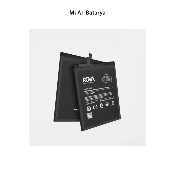 Mi A1 Telefonlarla Uyumlu Batarya 3080 mAh