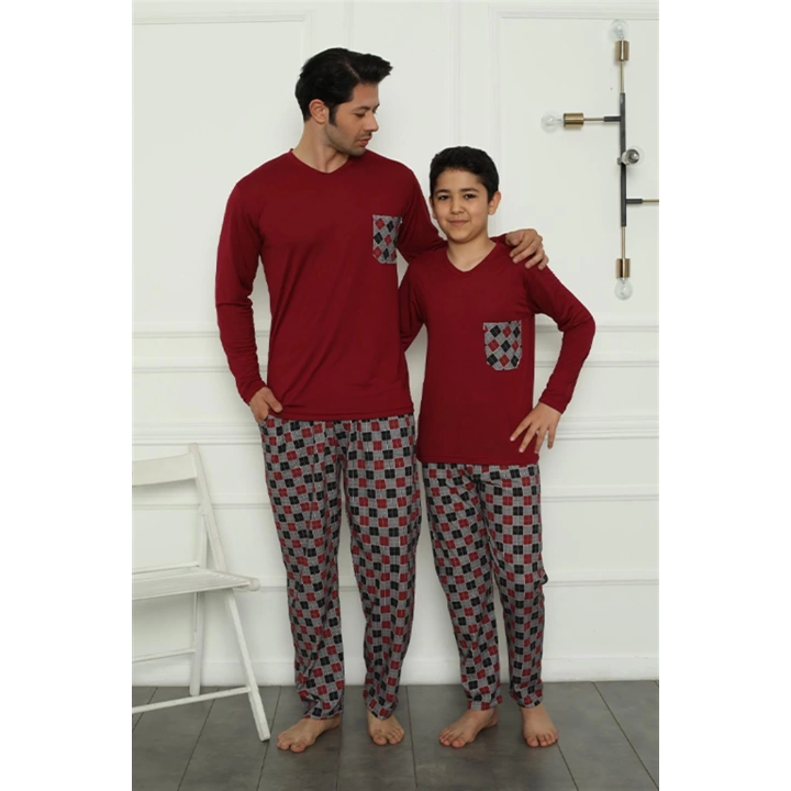 Hepsizen Baba Oğul  Aile Pijama Takım Ayrı Ayrı Satılır Fiyatları Farklıdır 50108